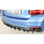 Diffuseur de pare-chocs arrière "noir brillant" Rieger Tuning BMW SÉRIE 2 TYPE F22/F23 (silencieux duplex 1x80mm)