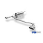 Silencieux arrière duplex sport 100% inox 1x130x50mm type 52 FOX EXHAUST SYSTEMS pour DACIA LOGAN KOMBI