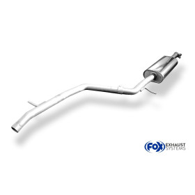 Silencieux avant sport 100% inox FOX EXHAUST SYSTEMS pour DACIA LOGAN KOMBI