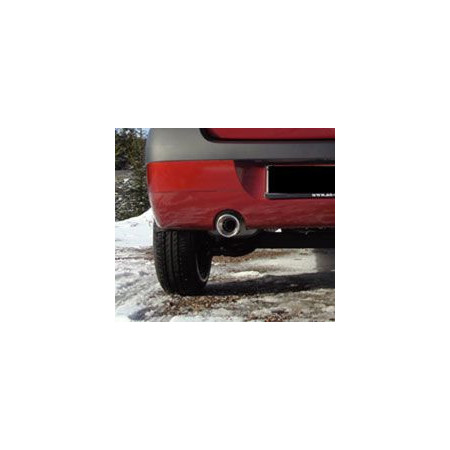 Embout d'échappement 100% inox 1x90mm type 13 FOX EXHAUST SYSTEMS pour DACIA LOGAN