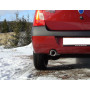 Silencieux arrière sport 100% inox 1x90mm type 13 FOX EXHAUST SYSTEMS pour DACIA LOGAN