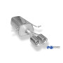 Silencieux arrière sport 100% inox 2x80mm type 13 FOX EXHAUST SYSTEMS pour DACIA LOGAN
