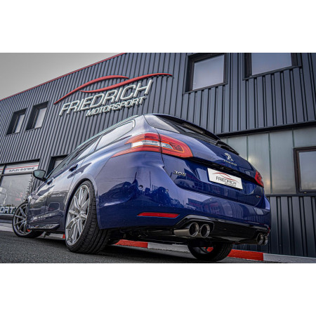 Silencieux arrière duplex sport 100% inox FRIEDRICH MOTORSPORT pour PEUGEOT 308 SW