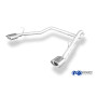Système d'embout d'échappement 100% inox 1x115x85mm type 33 FOX EXHAUST SYSTEMS pour DAIHATSU MATERIA