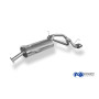 Silencieux arrière duplex sport 100% inox 1x135x80mm type 53 FOX EXHAUST SYSTEMS pour DAIHATSU TERIOS J2 4x4
