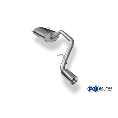 Silencieux arrière sport 100% inox 1x90mm type 13 FOX EXHAUST SYSTEMS pour DAIHATSU TERIOS J2 4x4