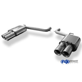 Silencieux arrière duplex sport 100% inox 2x100mm type 17 FOX EXHAUST SYSTEMS pour DODGE CHALLENGER