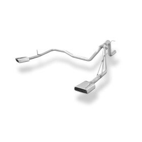 Système d'embout d'échappement duplex 100% inox 1x145x65mm type 59 FOX EXHAUST SYSTEMS pour DODGE NITRO