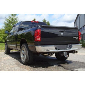 Silencieux arrière duplex sport 100% inox 2x100mm type 25 (catback) FOX EXHAUST SYSTEMS pour DODGE RAM 1500