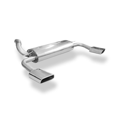 Silencieux arrière duplex sport 100% inox 1x145x65mm type 59 FOX EXHAUST SYSTEMS pour FORD C-MAX 2