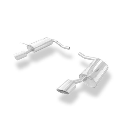 Silencieux arrière duplex sport 100% inox 1x115x85mm type 38 FOX EXHAUST SYSTEMS pour FORD COUGAR (BCV)