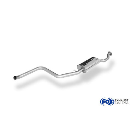 Silencieux avant sport 100% inox FOX EXHAUST SYSTEMS pour FORD ESCORT (GAL/AAL/ABL/ALL)