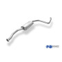 Silencieux avant sport 100% inox FOX EXHAUST SYSTEMS pour FORD ESCORT (GAL/AAL/ABL/ALL)