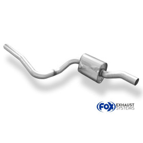 Silencieux avant sport 100% inox FOX EXHAUST SYSTEMS pour FORD FIESTA MK5 ST