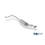 Silencieux avant sport (avec flexible) 100% inox FOX EXHAUST SYSTEMS pour FORD FIESTA & FIESTA SPORT MK7 (JA8)