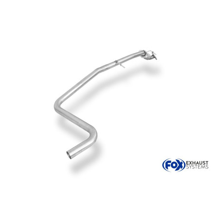 Tube de remplacement de silencieux avant (avec flexible) 100% inox FOX EXHAUST SYSTEMS pour FORD FIESTA & FIESTA SPORT MK7 (JA8)
