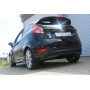 Silencieux arrière sport 100% inox 1x145x65mm type 59 FOX EXHAUST SYSTEMS pour FORD FIESTA MK7 BLACK/RED EDITION (JA8)