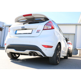 Silencieux arrière sport 100% inox 2x90mm type 25 FOX EXHAUST SYSTEMS pour FORD FIESTA ST200 MK7 (JA8)