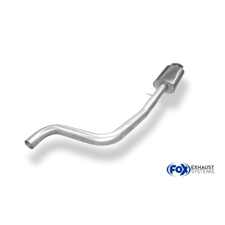 Silencieux avant sport 100% inox FOX EXHAUST SYSTEMS pour FORD FIESTA ST200 MK7 (JA8)