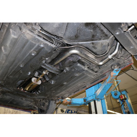 Silencieux avant sport 100% inox FOX EXHAUST SYSTEMS pour FORD FIESTA MK8 (JHH)