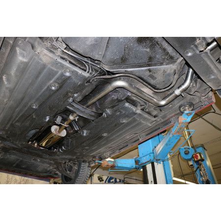 Silencieux avant sport 100% inox FOX EXHAUST SYSTEMS pour FORD FIESTA MK8 (JHH)