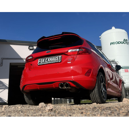 Catback avec silencieux arrière sport 100% inox 2x90mm type 25 FOX EXHAUST SYSTEMS pour FORD FIESTA ST MK8 (JHH)