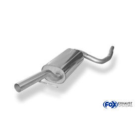 Silencieux avant sport 100% inox FOX EXHAUST SYSTEMS pour FORD FOCUS MK1 1,4L (DAW/DBW/DFW/DNW)
