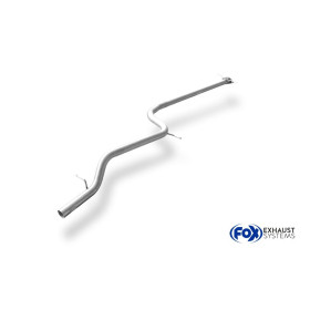 Tube de remplacement de silencieux avant 100% inox FOX EXHAUST SYSTEMS pour FORD FOCUS MK1 1.8L (DAW/DBW/DFW/DNW)