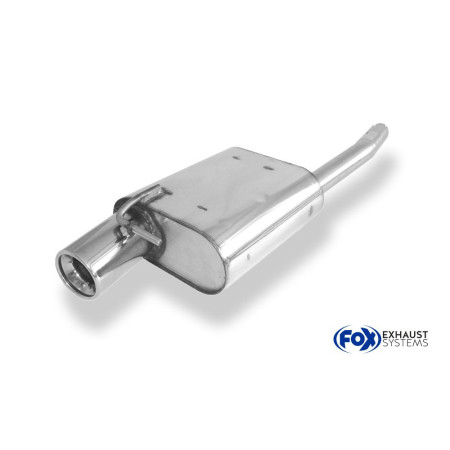 Silencieux arrière sport 100% inox 1x90mm type 13 FOX EXHAUST SYSTEMS pour FORD FOCUS MK1 (DFW)