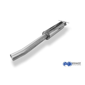 Silencieux avant sport 100% inox FOX EXHAUST SYSTEMS pour FORD FOCUS RS MK1