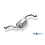 Silencieux arrière sport 100% inox 1x90mm type 24 FOX EXHAUST SYSTEMS pour FORD FOCUS MK2 (HAYON)