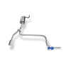 Silencieux arrière duplex sport 100% inox 1x106x71mm type 32 FOX EXHAUST SYSTEMS pour FORD FOCUS MK2 FACELIFT (HAYON)