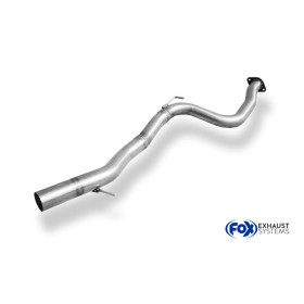 Tube de remplacement de silencieux avant 100% inox FOX EXHAUST SYSTEMS pour FORD FOCUS ST MK2