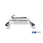 Silencieux arrière duplex sport 100% inox 1x129x106mm type 32 FOX EXHAUST SYSTEMS pour FORD FOCUS RS MK2