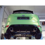 Silencieux arrière duplex sport 100% inox 1x129x106mm type 32 FOX EXHAUST SYSTEMS pour FORD FOCUS RS MK2