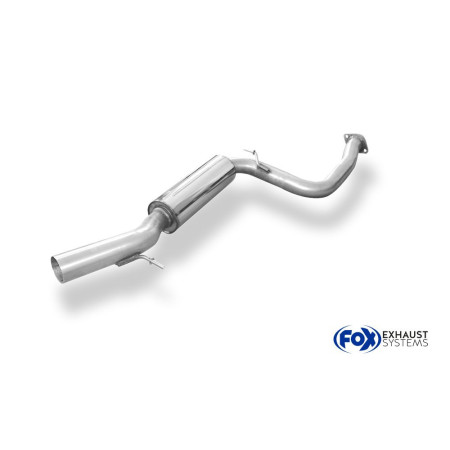 Silencieux avant sport 100% inox FOX EXHAUST SYSTEMS pour FORD FOCUS RS MK2