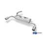 Silencieux arrière duplex sport 100% inox 1x90mm type 16 FOX EXHAUST SYSTEMS pour FORD FOCUS MK3