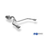 Silencieux arrière duplex sport 100% inox 1x106x71mm type 32 FOX EXHAUST SYSTEMS pour FORD FOCUS MK3