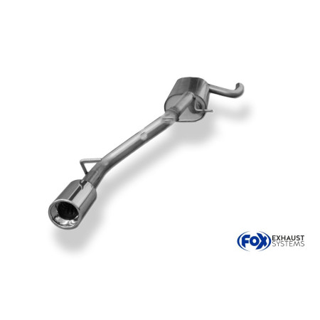 Silencieux arrière sport 100% inox 1x90mm type 13 FOX EXHAUST SYSTEMS pour FORD FOCUS MK3