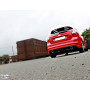 Silencieux arrière duplex sport 100% inox 1x100mm type 16 FOX EXHAUST SYSTEMS pour FORD FOCUS S MK3