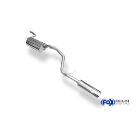 Silencieux arrière sport 100% inox 1x100mm type 16 FOX EXHAUST SYSTEMS pour FORD FOCUS MK3 (BREAK)