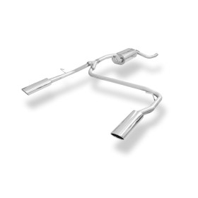 Silencieux arrière duplex sport 100% inox 1x106x71mm type 32 FOX EXHAUST SYSTEMS pour FORD FOCUS MK3 (BREAK)