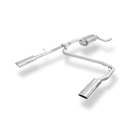 Silencieux arrière duplex sport 100% inox 1x106x71mm type 32 FOX EXHAUST SYSTEMS pour FORD FOCUS MK3 (BREAK)