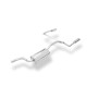 Silencieux arrière duplex sport 100% inox 1x106x71mm type 32 FOX EXHAUST SYSTEMS pour FORD FOCUS MK3 (BREAK)