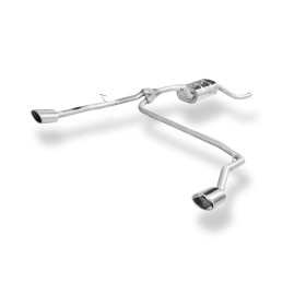 Silencieux arrière duplex sport 100% inox 1x145x65mm type 59 FOX EXHAUST SYSTEMS pour FORD FOCUS MK3 (BREAK/PACK ESTHETIQUE