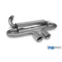 Silencieux arrière sport 100% inox 2x100mm type 25 FOX EXHAUST SYSTEMS pour FORD FOCUS ST MK3