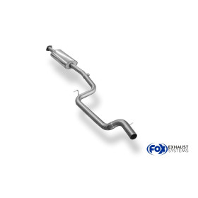 Silencieux avant sport 100% inox FOX EXHAUST SYSTEMS pour FORD FOCUS ST MK3