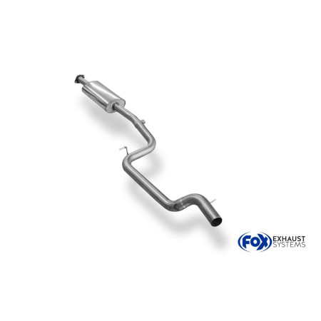 Silencieux avant sport 100% inox FOX EXHAUST SYSTEMS pour FORD FOCUS ST MK3 (BREAK)