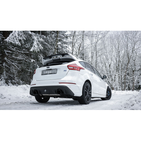 Silencieux arrière duplex sport 100% inox 1x129x106mm type 32 FOX EXHAUST SYSTEMS pour FORD FOCUS RS MK3