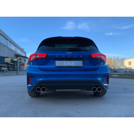 Silencieux arrière duplex sport 100% inox 2x90mm type 16 FOX EXHAUST SYSTEMS pour FORD FOCUS ST-LINE MK4